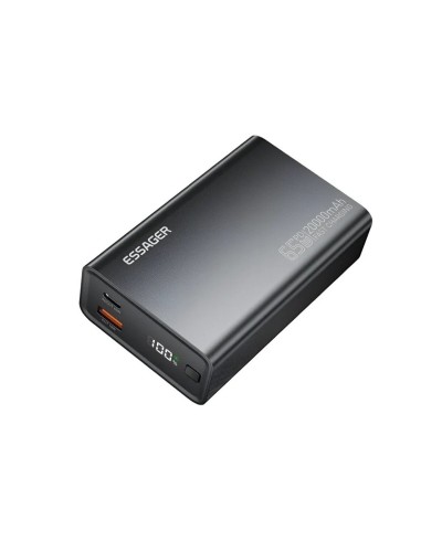 Зовнішній акумулятор ESSAGER EDY65-LD01-Z 20000 mAh 65W black (EDY65-LD01-Z)