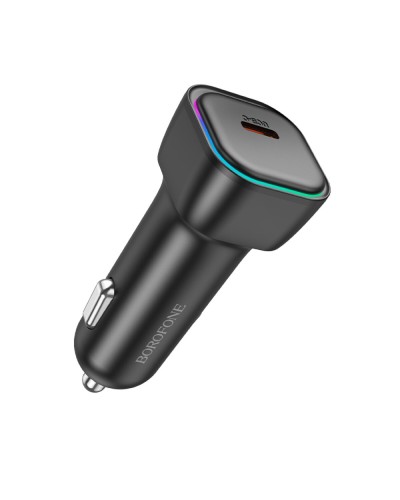 Автомобільний зарядний пристрій BOROFONE BZ28 Trophie single port PD30W car charger Black (6941991110788)