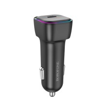 Автомобільний зарядний пристрій BOROFONE BZ28 Trophie single port PD30W car charger Black (6941991110788)