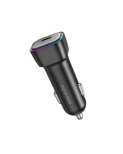 Автомобільний зарядний пристрій BOROFONE BZ28 Trophie single port PD30W car charger Black (6941991110788)