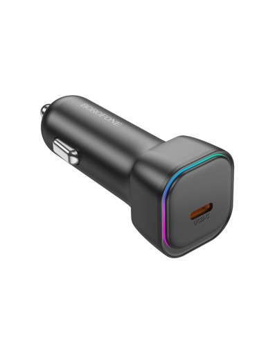 Автомобільний зарядний пристрій BOROFONE BZ28 Trophie single port PD30W car charger Black (6941991110788)