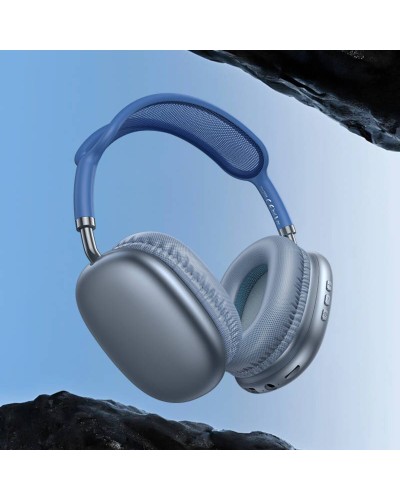 Навушники BOROFONE BO22 Plus Elegant BT headphones Sky Blue (6941991115226)