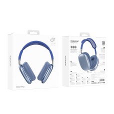 Наушники BOROFONE BO22 Plus Elegant BT headphones Sky Blue (6941991115226)
