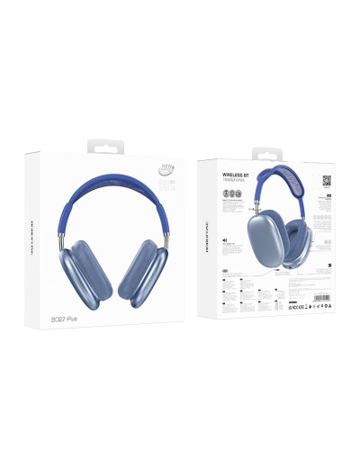 Навушники BOROFONE BO22 Plus Elegant BT headphones Sky Blue (6941991115226)