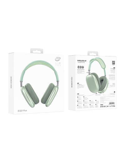 Навушники BOROFONE BO22 Plus Elegant BT headphones Green (6941991115233)