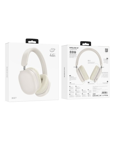 Навушники BOROFONE BO27 Rhyme BT headphones Milky White (6941991109973)