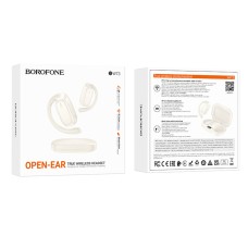 Наушники BOROFONE BW73 Lucky Open True Wireless BT headset Milky White (6941991114847)