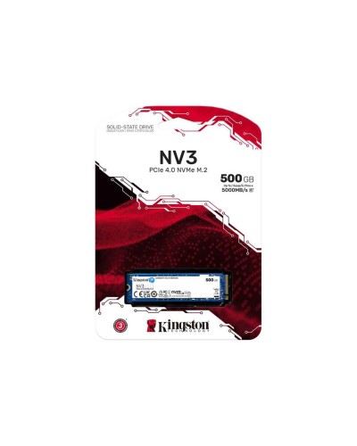 SSD M.2 Kingston NV3 500GB NVMe 2280 PCIe 4.0 x4 3D NAND (SNV3S/500G)