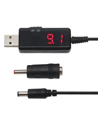 Кабель перетворювач USB-DC 5v to 9v/12v (1m) + перехідник 3.5mm (USBDC59512A)