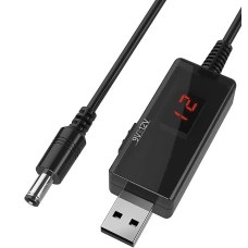 Кабель перетворювач USB-DC 5v to 9v/12v (1m) (USBDC59512)