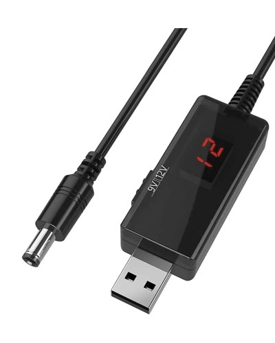 Кабель перетворювач USB-DC 5v to 9v/12v (1m) (USBDC59512)