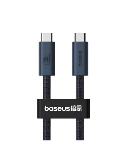 Кабель Baseus Flash Series 2 USB4 Full Featured Data Cable Type-C to Type-C 240W 1m Cluster Black (P10311803111-00)