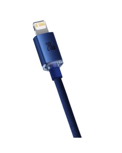 Кабель Baseus Crystal Shine Series Fast Charging Data Cable Type-C to iP 20W 2m Blue (CAJY000303)