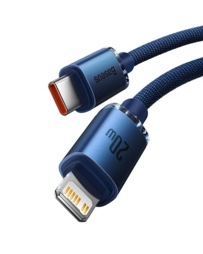 Кабель Baseus Crystal Shine Series Fast Charging Data Cable Type-C to iP 20W 2m Blue (CAJY000303)