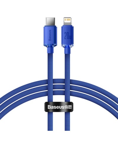 Кабель Baseus Crystal Shine Series Fast Charging Data Cable Type-C to iP 20W 2m Blue (CAJY000303)