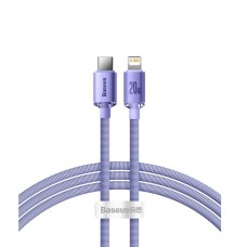 Кабель Baseus Crystal Shine Series Fast Charging Data Cable Type-C to iP 20W 2m Purple (CAJY000305)