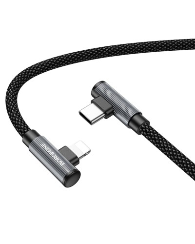 Кабель BOROFONE BU50 elbow magnetic PD charging data cable iP Black (6941991111129)