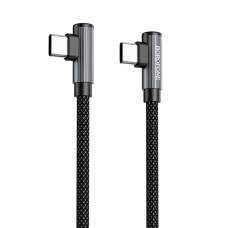 Кабель BOROFONE BU50 elbow magnetic 60W charging data cable Type-C to Type-C Black (6941991111136    )