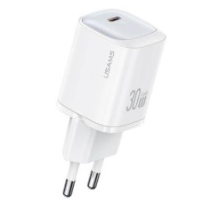 Зарядний пристрій Usams CC251 30W GaN 1C white (CC251TC02)