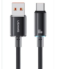 Кабель Usams  SJ658 Type-C 6A Fast Charging 1.2m black (SJ658USB01)