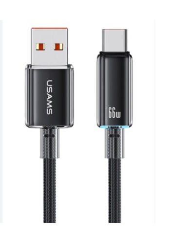 Кабель Usams  SJ658 Type-C 6A Fast Charging 1.2m black (SJ658USB01)