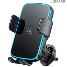 Автотримач Usams CD230  Wireless Charging Car Holder (Air Vent) black (CD230ZJ01)