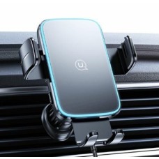 Автодержатель Usams CD230 Wireless Charging Car Holder (Air Vent) black (CD230ZJ01)