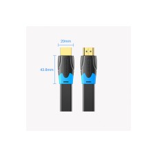 Кабель Vention Flat HDMI Cable 1.5M Black (AAKBG)