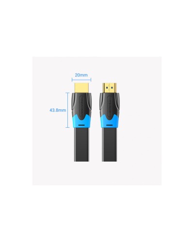 Кабель Vention Flat HDMI Cable 1.5M Black (AAKBG)