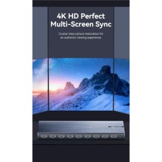 Сплиттер Vention 4K 1x8 HDMI Splitter Black Aluminum Alloy Type EU Standard (AKQB0-EU)