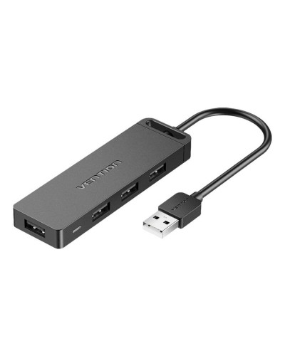 Хаб Vention 4-Port USB 2.0 Hub With Power Supply 0.15M Black (CHMBB)