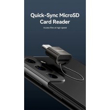 Картридер Vention USB 2.0 Type-C MicroSD Card Reader Gray Zinc Alloy Type (CLMH0)