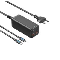Зарядное устройство Vention 4-Port USB (C+C+A+A) GaN Charger (100W/100W/18W/18W) EU-Plug Black (FBSBG-EU)