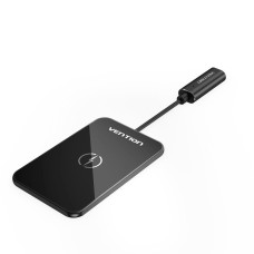 Беспроводное зарядное устройство для Vention Wireless Charger 15W Ultra-thin Mirrored Surface Type 0.05M Black (FGBBAG)