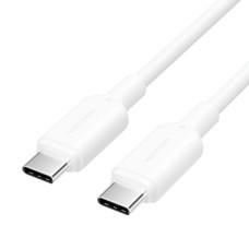 Кабель Vention USB 2.0 Type-C Male to Type-C Male 3A Cable 1M White PVC Type (TRCWF)