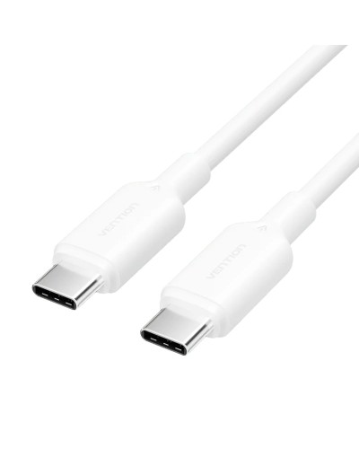 Кабель Vention USB 2.0 Type-C Male to Type-C Male 3A Cable 1M White PVC Type (TRCWF)