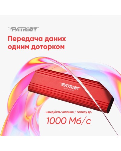 SSD External Patriot Transporter Lite 1TB Red Type-C (PTPL1TBPEC)