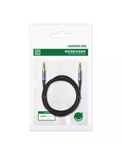 Аудіо кабель UGREEN 3.5mm 4-Pole M/M Audio Cable Alu Case 1m (UGR-10648)