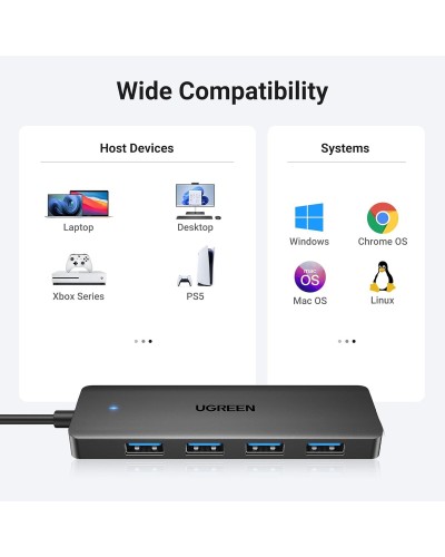 Хаб UGREEN 4-Port USB 3.0 Hub (UGR-35574)