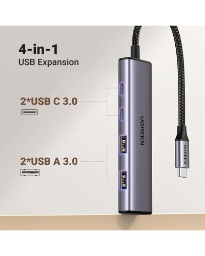 Хаб UGREEN 4-Port USB-C Hub (UGR-15395)