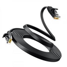 Сетевой кабель UGREEN Cat 6 U/UTP Lan Flat Cable 3m (Black) (UGR-50175)