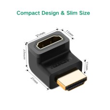 Адаптер UGREEN HDMI 4K Adapter Male to Female Up-angled (UGR-20110)