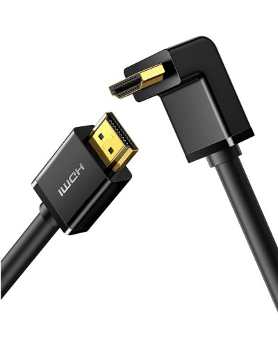 Кабель UGREEN HDMI 4K Cable Male to Male 90 Degree Black 1m (UGR-10172)