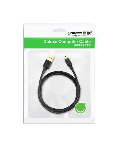 Кабель UGREEN USB 2.0 A Male to Mini 5 Pin Male Cable 0.5m (Black) (UGR-10354)