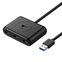 Хаб UGREEN USB 3.0 Hub  0.5m (Black) (UGR-20290)