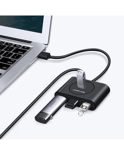 Хаб UGREEN USB 3.0 Hub  0.5m (Black) (UGR-20290)