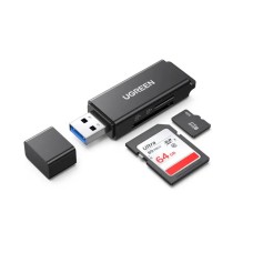 Картридер UGREEN USB 3.0 to TF+SD Dual Card Reader (Black) (UGR-40752)