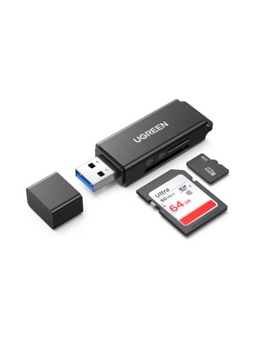 Картрідер UGREEN USB 3.0 to TF + SD Dual Card Reader (Black) (UGR-40752)