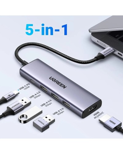 Хаб UGREEN USB-C Multifunction Adapter (UGR-15597)