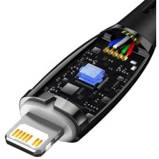 Кабель Baseus Glimmer Series Fast Charging Data Cable Type-C to iP 20W 2m Black (CADH000101)